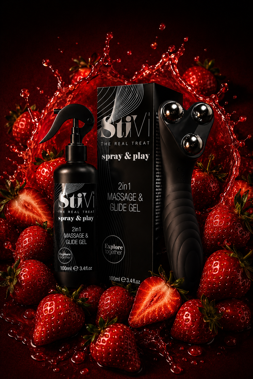 StiVi 2-in-1 Massager & Vibrator + Play&Spray