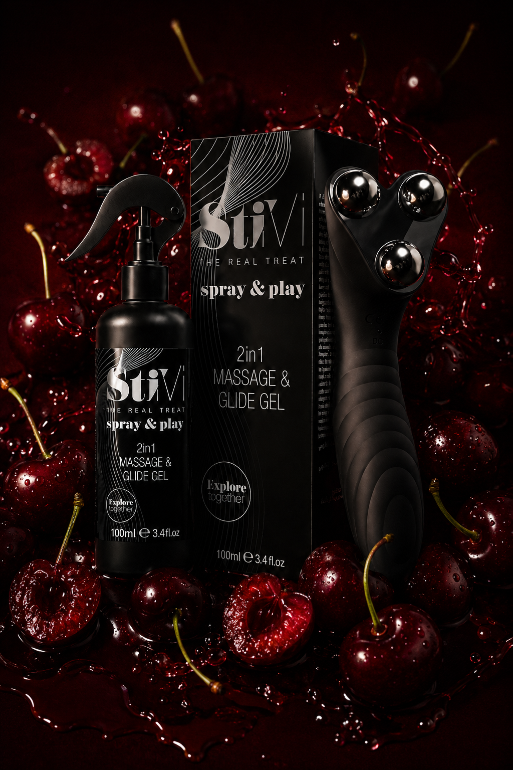 StiVi 2-in-1 Massager & Vibrator + Play&Spray