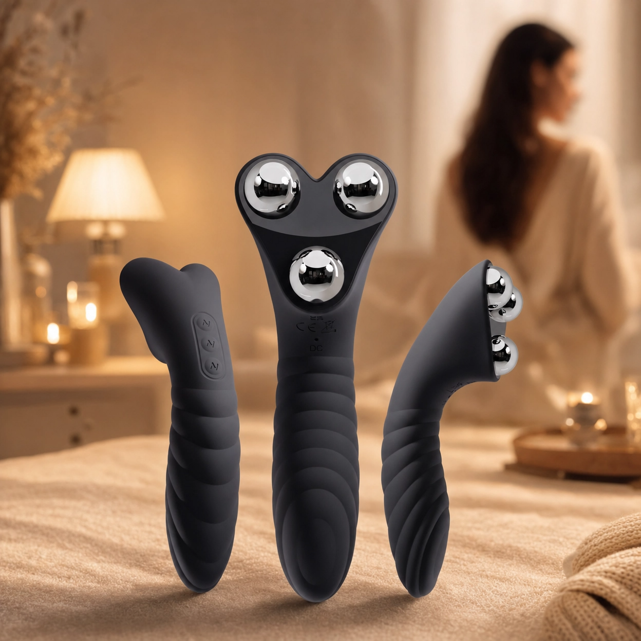 StiVi 2 in 1 Massage- und Vibrationsgerät + Play&amp;Spray